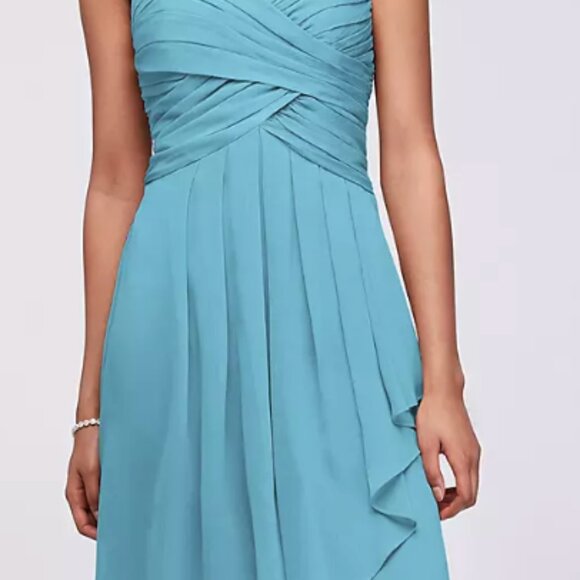 David's Bridal Bridesmaid Dress - Style F14847 - Color Plum - Size 6 - Picture 7 of 7